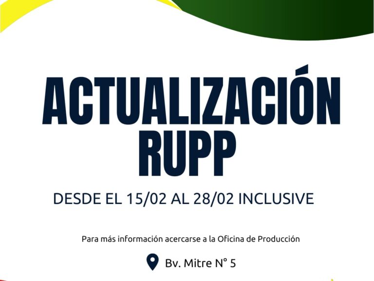 Actualización RUPP