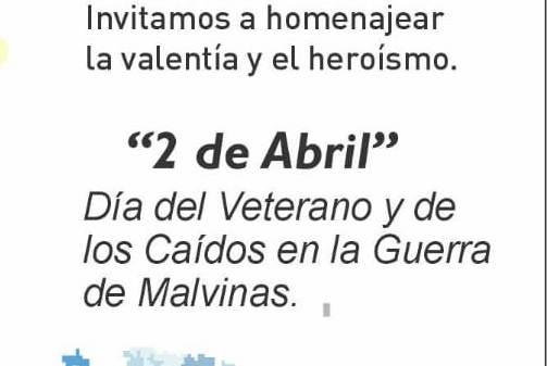 Homenaje a los Veteranos y caídos en Malvinas