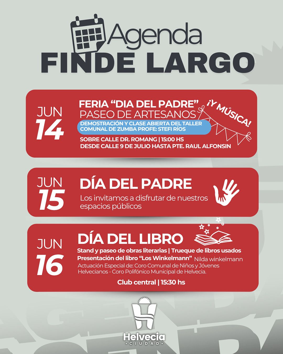 Cronograma Fin de semana largo