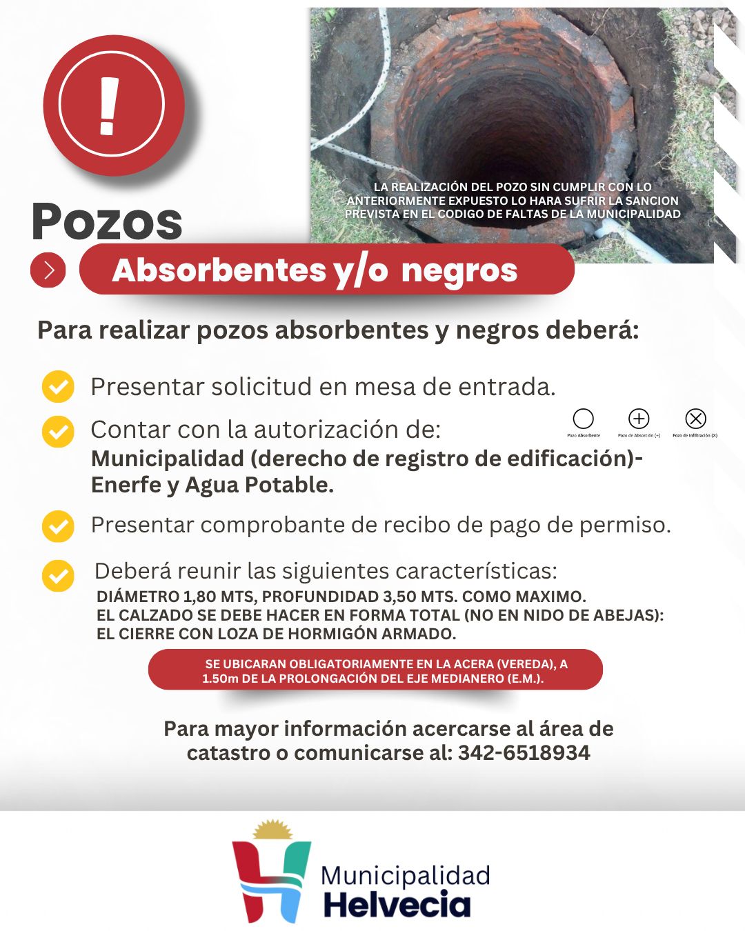 Nueva reglamentación para Pozos absorbentes o negros